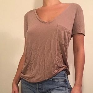 Brown tee